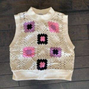 Zara Crochet Sleeveless Top